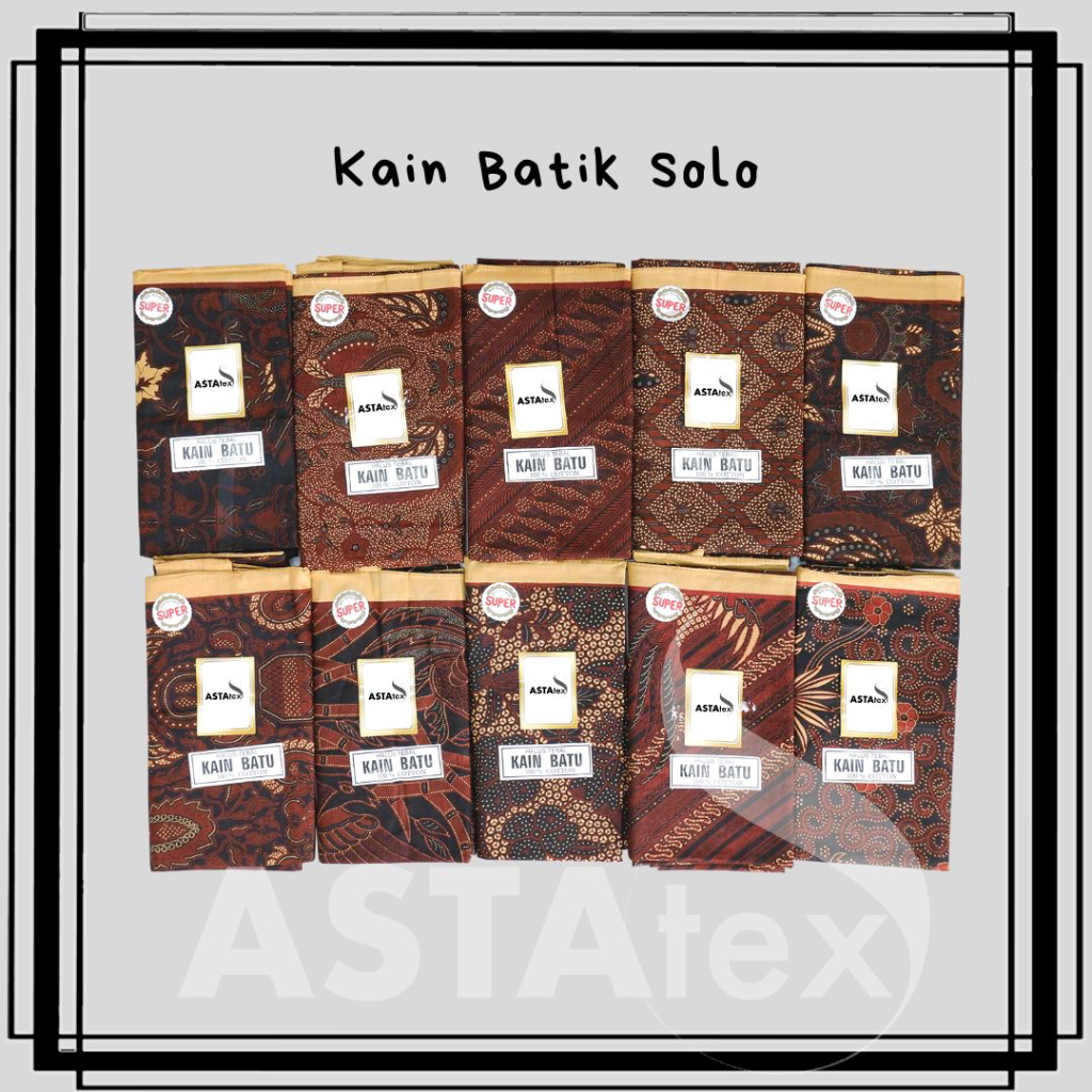 KAIN PANJANG SAMPING KEBAT / KAIN BATIK BATU CAP CENT / BATIK SOLOAN