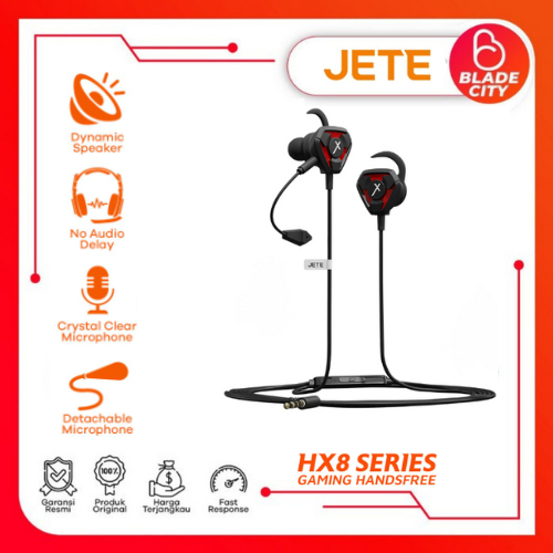 Headset Gaming Mic Earphone Gaming JETEX HX8 - Garansi 2 Tahun