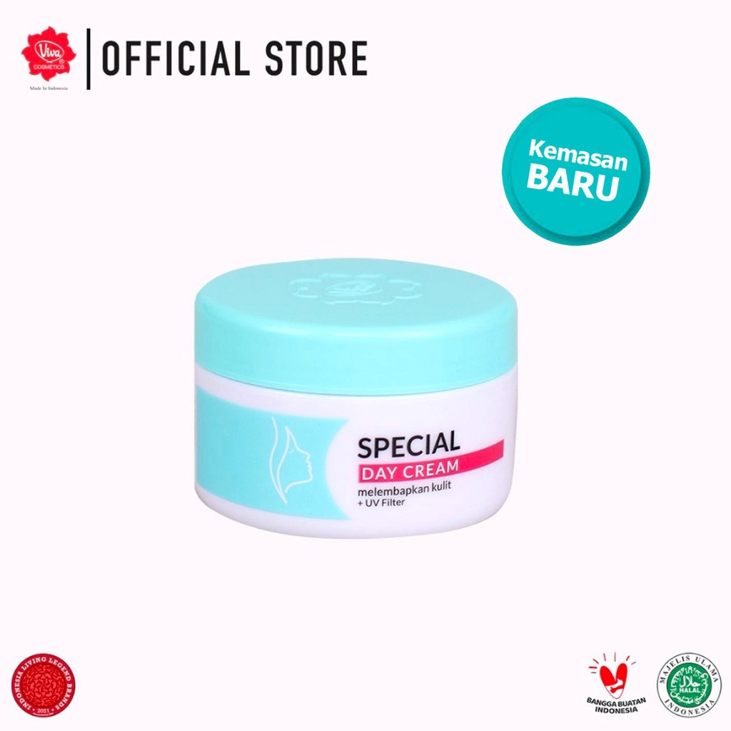 Ready Stock | Viva Special Day Cream with Squalane, Vit E, UV A &amp; B - 22gr