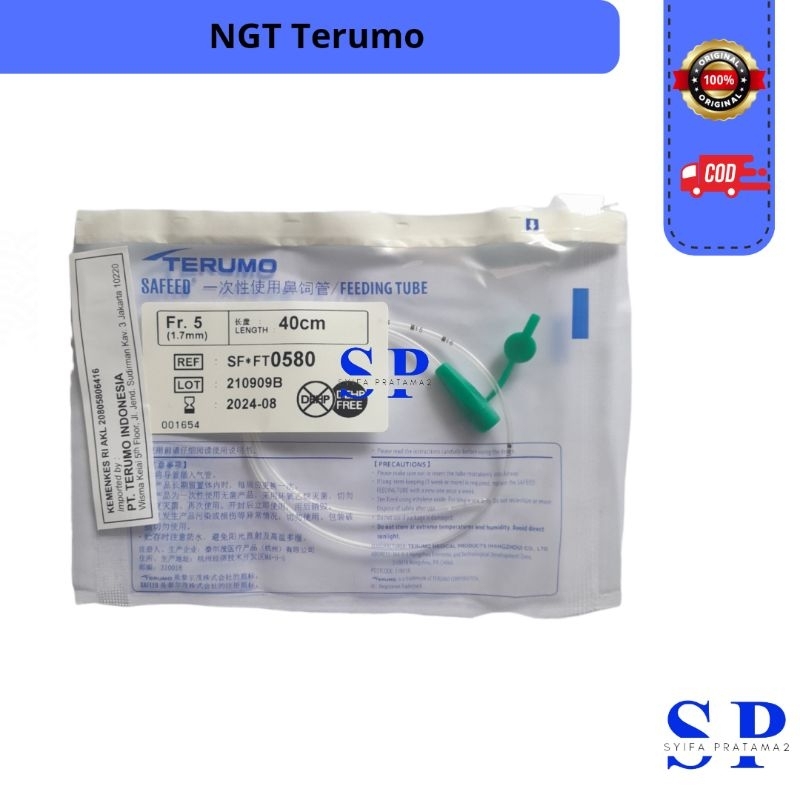 Alat Medis NGT Terumo FR 3,5 | FR 5 | FR 8 |Feeding Tube Terumo | Selang Makan Terumo
