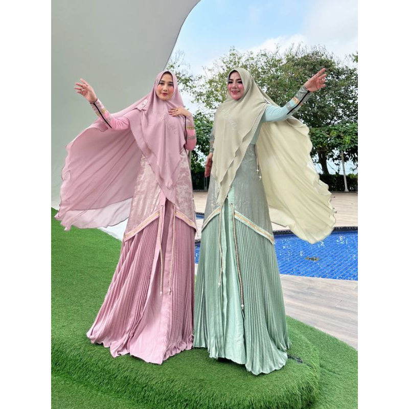 (UMIZAEN) SET SIENNA||Gamis set khimar||gamis mewah|| gamis elegant||gamis mewah