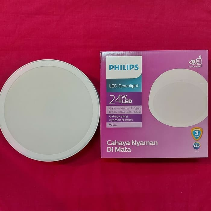 Lampu Downlight Light Panel LED Meson 24w OB OutBow Philips 59474 - Putih 6500K Tempel dak cor hias