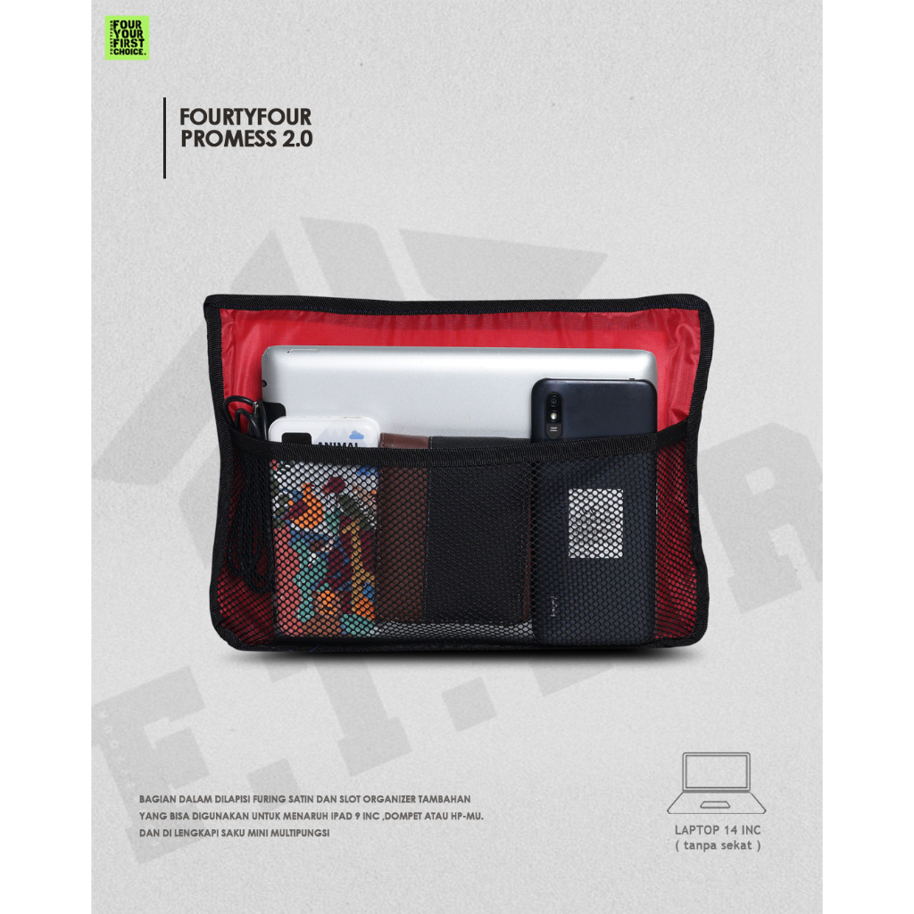 FOURTYFOUR PROMESS Tas Selempang Pria Premium