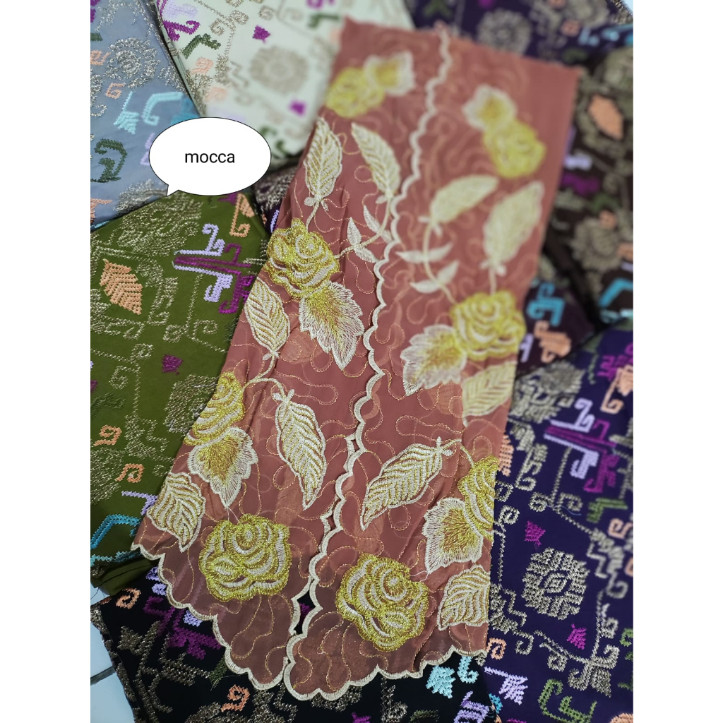 kain kebaya bordir sutra cref