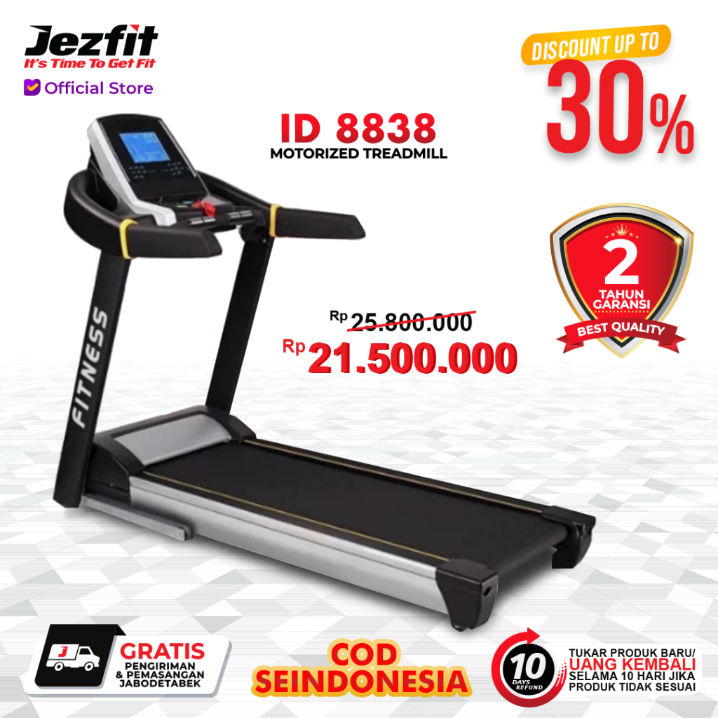 Treadmill Elektrik Motorizer Treadmill Elektrik Komersil ID-8838 AC