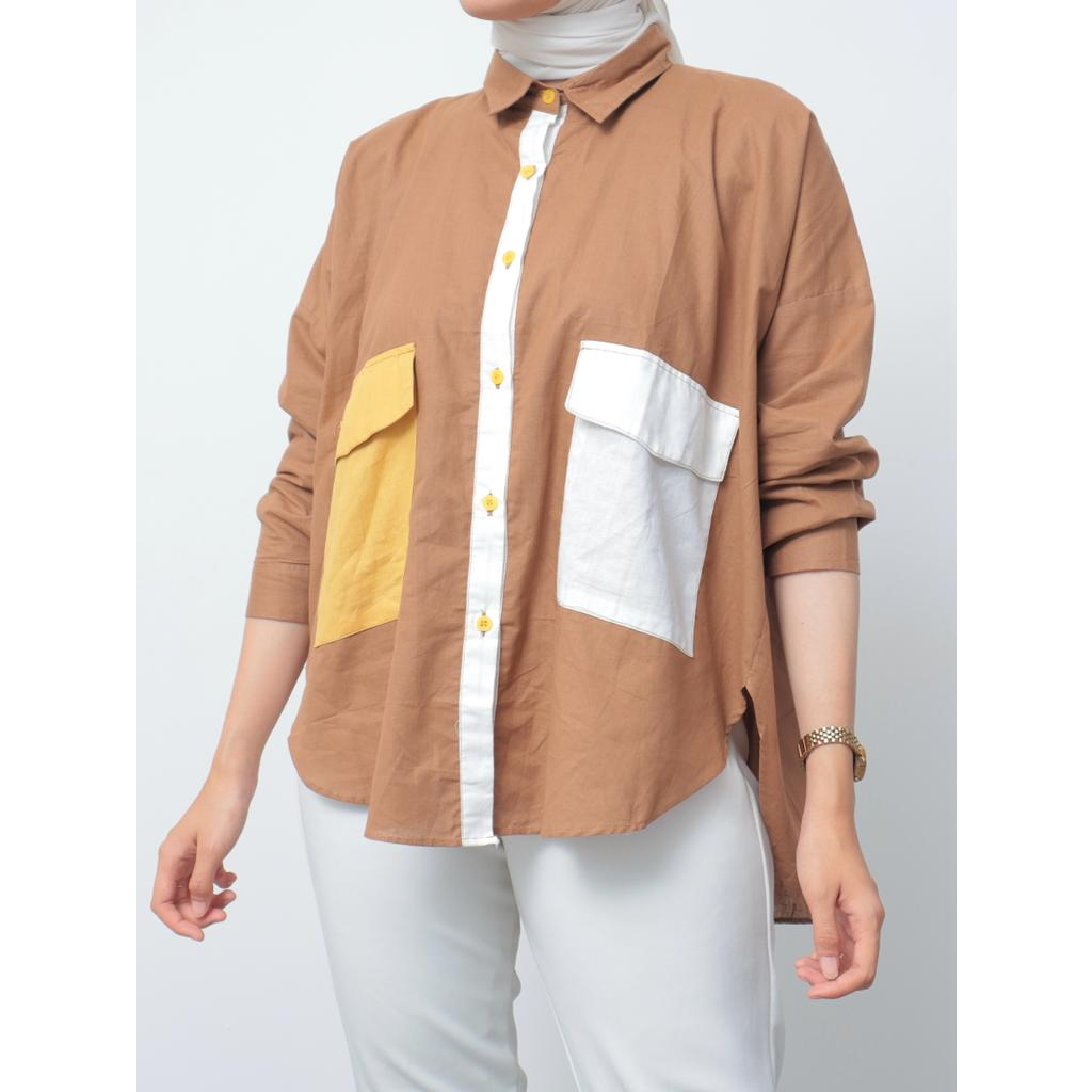 Kemeja Katun Gauri Oversize - 2301.02.059