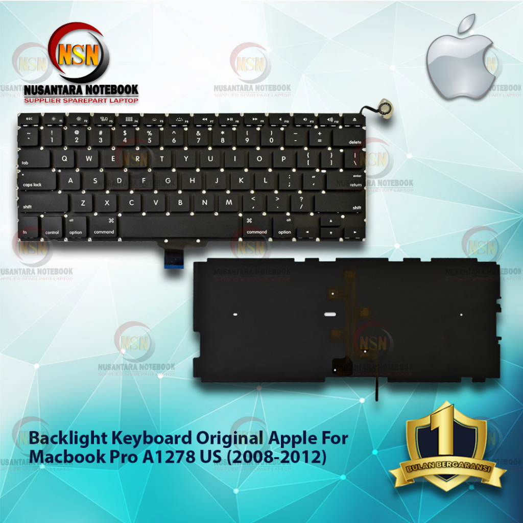 Backlight + Keyboard Apple Macbook A1278 2008 -2012