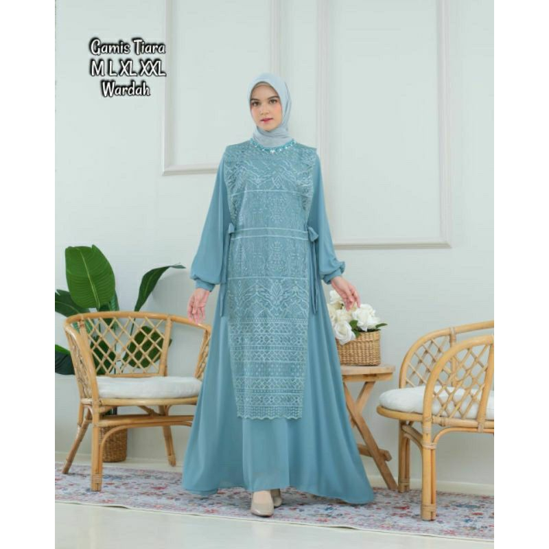 Renata Dress Brukat Malika 2in1 || Realpict (COD Bayar Ditempat)