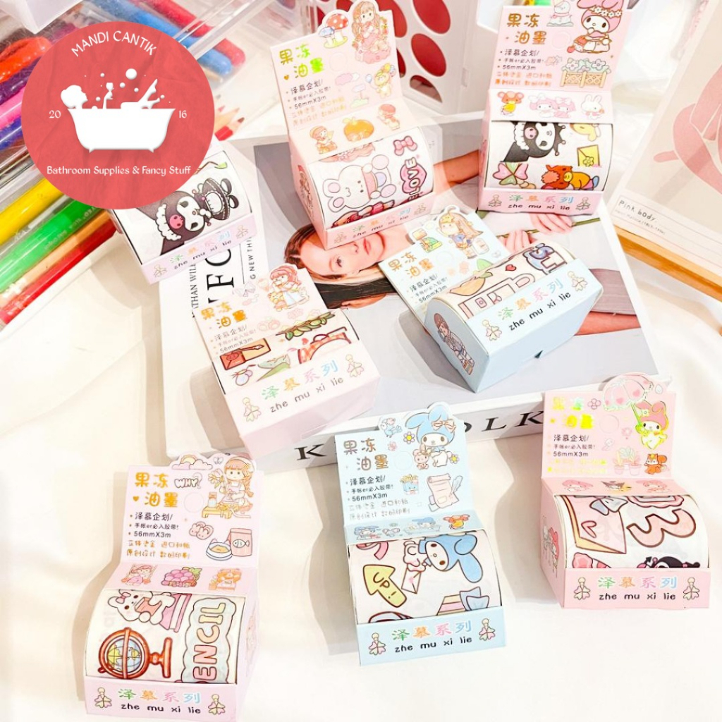 

WASHI TAPE SANRIO SZ - 150 LEBAR 5 CM PANJANG 3 METER