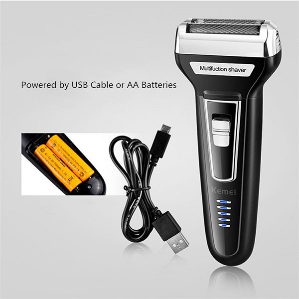 Kemei Hair Clipper Alat Mesin Pencukur Cukur Cukuran Rambut Kumis Jenggot Bulu Hidung multifungsi 3 in 1 Mudah Digunakan SHAVER Bulu Ketiak Kemaluan Pria Wanita