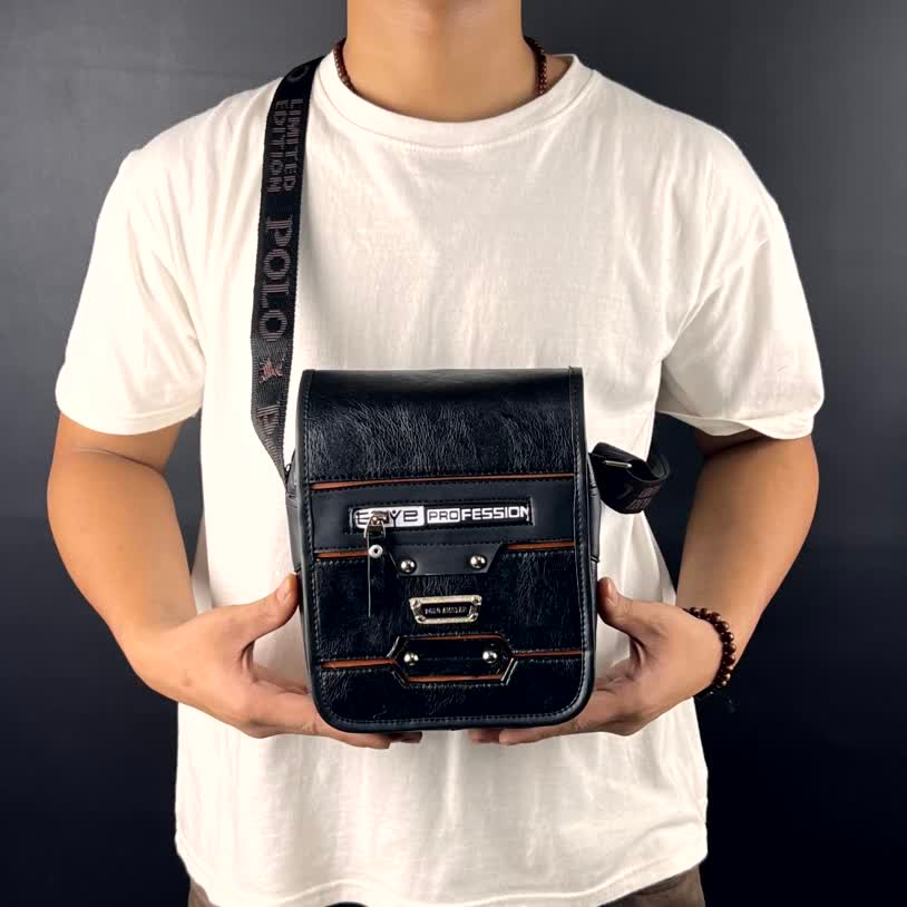 POLO AMSTAR - 2 UKURAN Tas Selempang Pria 8 &amp; 9 Inch