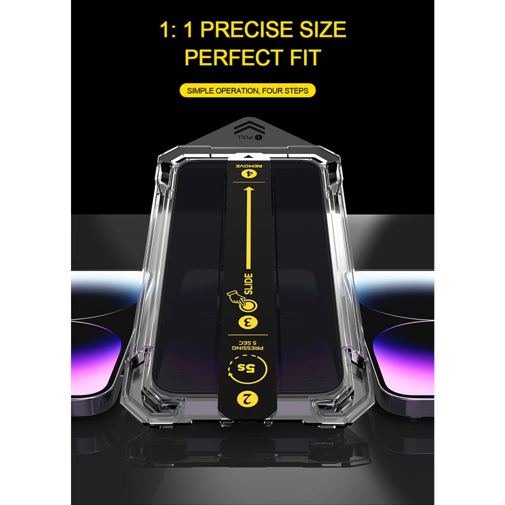 Tempered Glass Super Fit Anti Spy - Anti Peep For Iphone Xs Max XS XR X Easy Fit Screen Guard