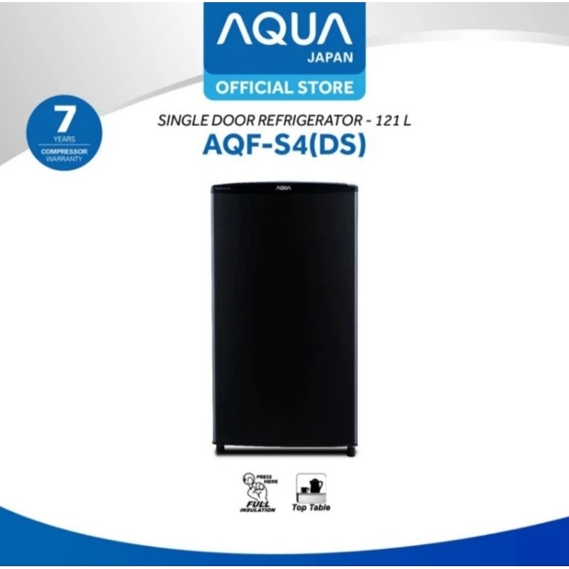 KULKAS FREEZER AQUA 4 RAK AQF-S4(S) 121LITER KULKAS FREEZER AQUA 4RAK