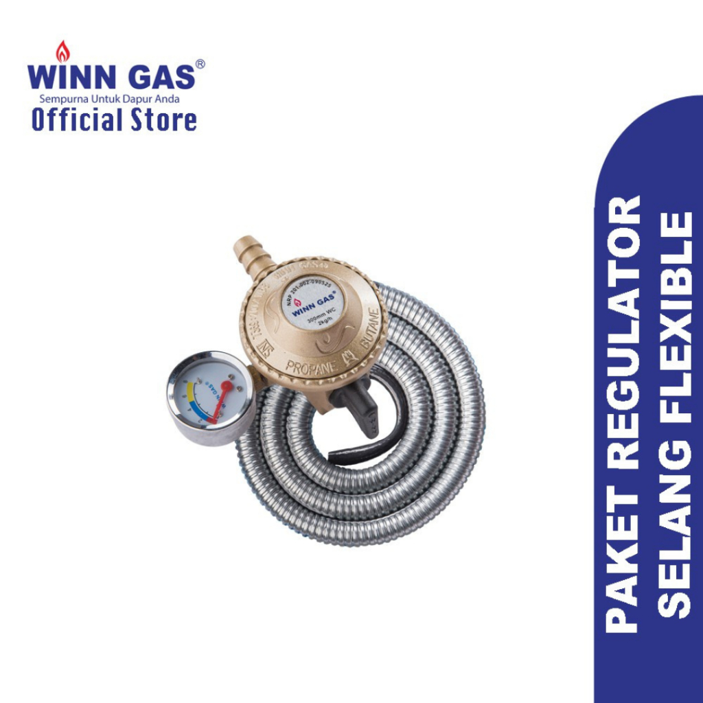 Winn Gas Kompor Freestanding 4 Tungku + Oven Winn Gas 5060 New Colour / Paket Kompor Selang Regulator W88/W900