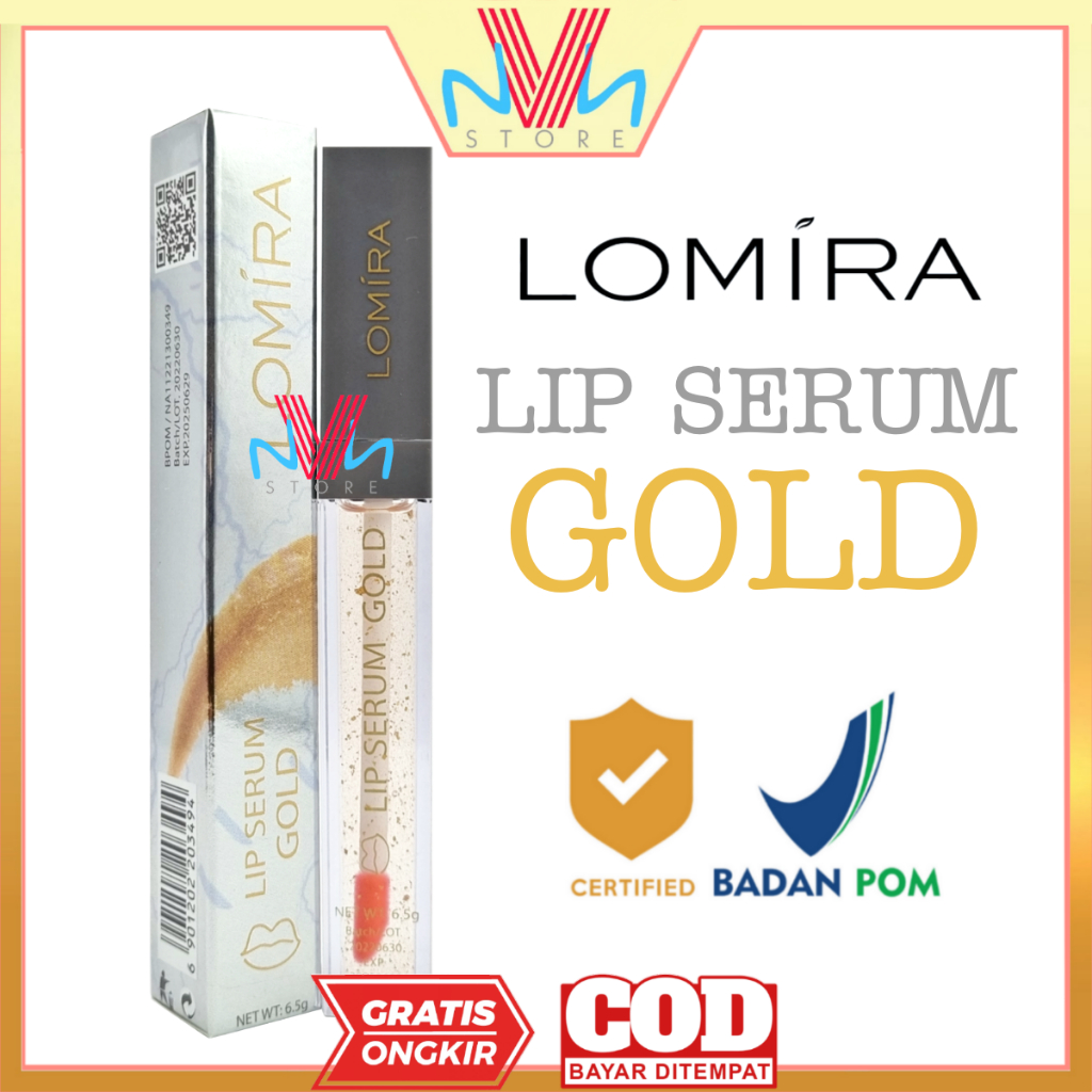 LOMIRA LIP SERUM - COLOR LIP SERUM - LIP SERUM GOLD LOMIRA - SERUM BIBIR MURAH