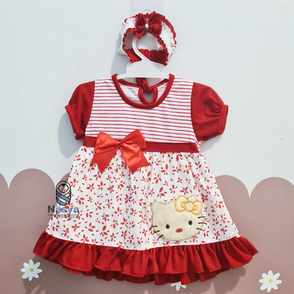 [P-019] Dress Bayi (0-6 bulan) Perempuan Motif Matahari