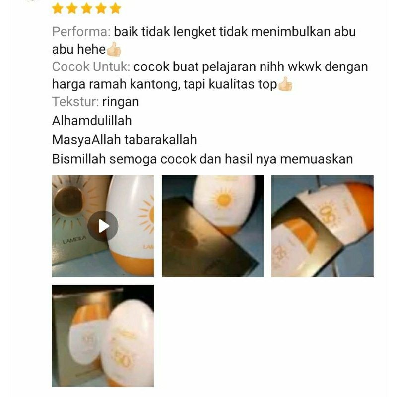 SUNCREEN LAMEILA UV CREAM SPF50+++ | SVMY | HYDRATING SUN PROTECTIVE CREAM