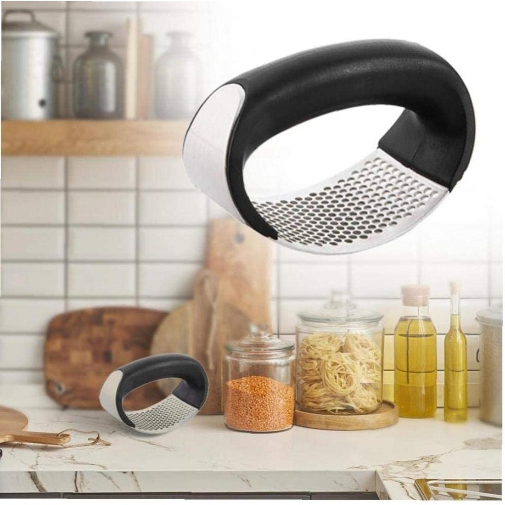 SM- Alat Penghancur Pencacah Bawang Putih / Garlic Press Stainless Multifungsi