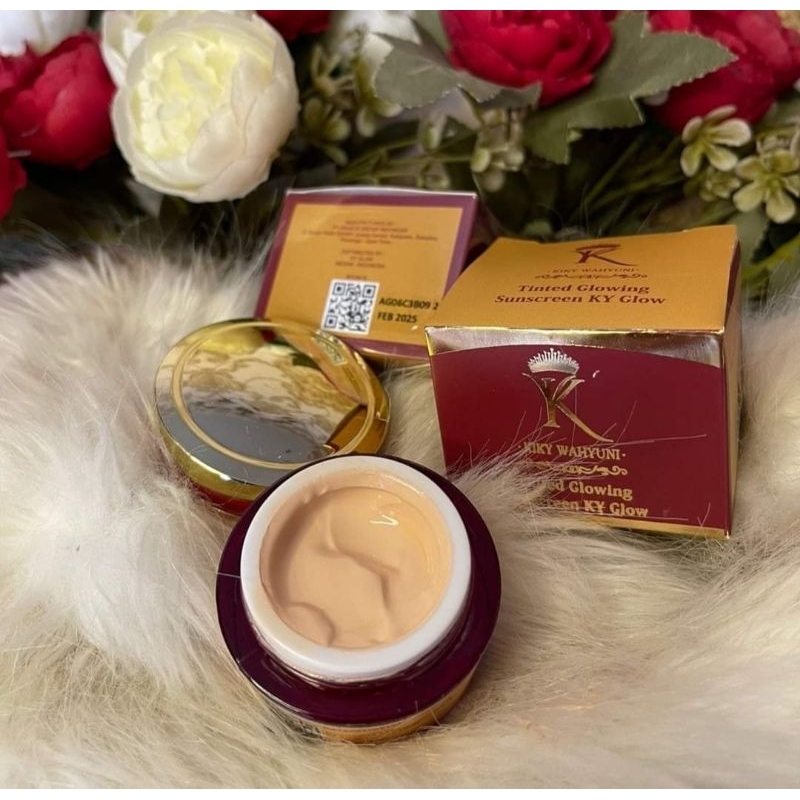 Tinted Glowing Sunscreen KY GLOW/Kiki Wahyuni/Sunscreen Waterproof