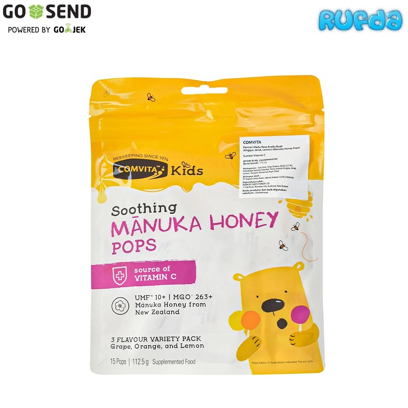 Comvita Kids Manuka Honey Pops Soothing Permen Madu Anak Sehat