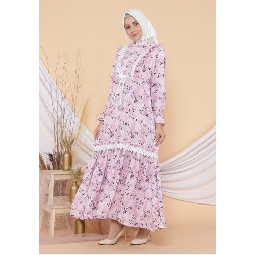 Kain Satin Silk Motif Bunga