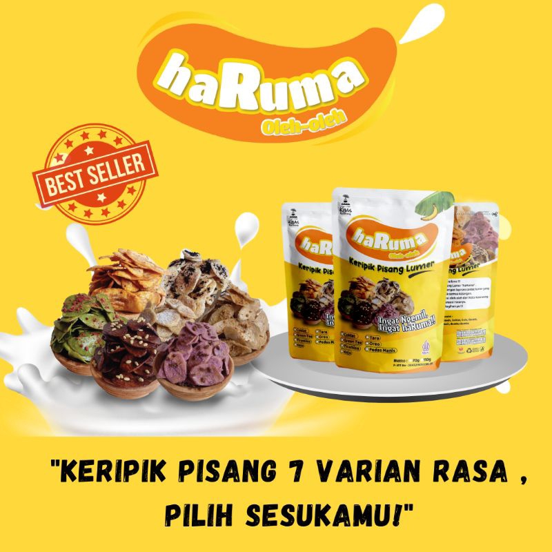 

KERIPIK PISANG LUMER/Camilan/oleholeh/Snack/HARUMA