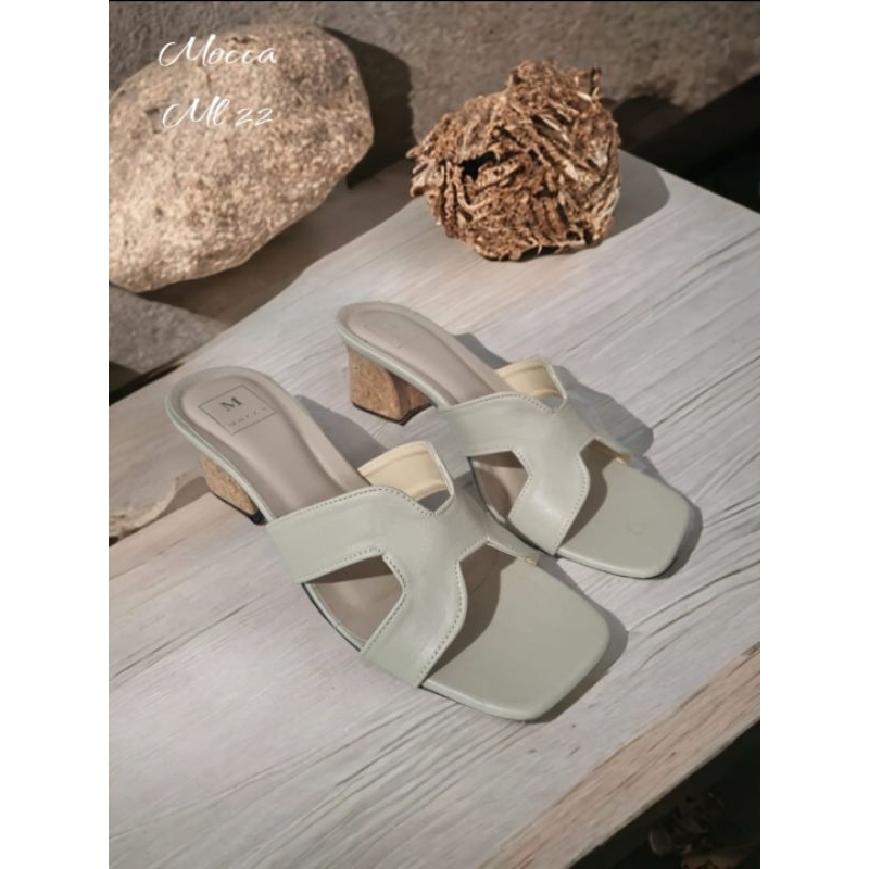 ABBUSHOES  ML 22 Sandal hak tahu wanita terbaru 5cm 36/40