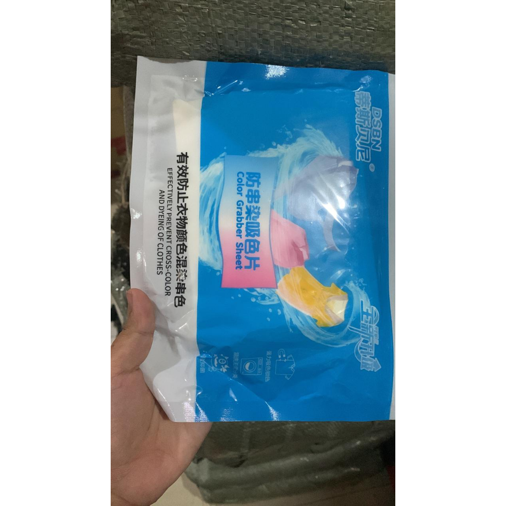 Laundry Detergent Sheets kertas mesin cucian detergen anti luntur 24 lembar Kertas Penyerap Warna Cucian Campur Anti Luntur Mesin Cuci 24 lembar