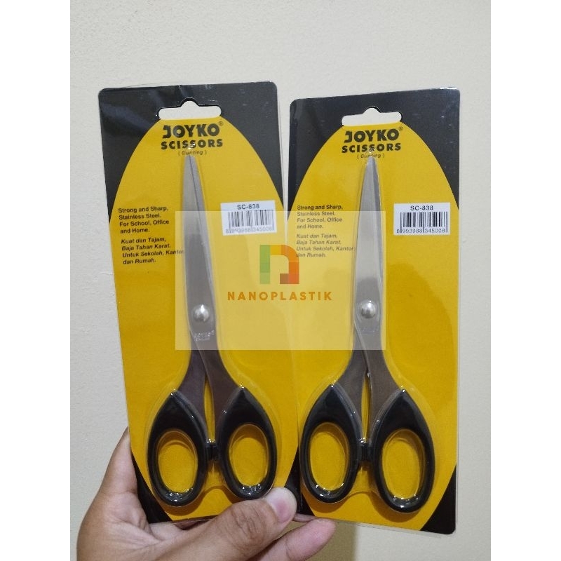 

GUNTING JOYKO SC 838 SCISSORS STAINLESS STEEL GUNTING KERTAS KERAJINAN SERBAGUNA