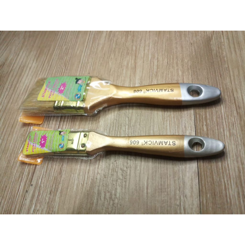 

KUAS CAT TANGAN 1 / 2 / 2.5 / 3 INCH STAMVICK 606 BAGUS MURAH