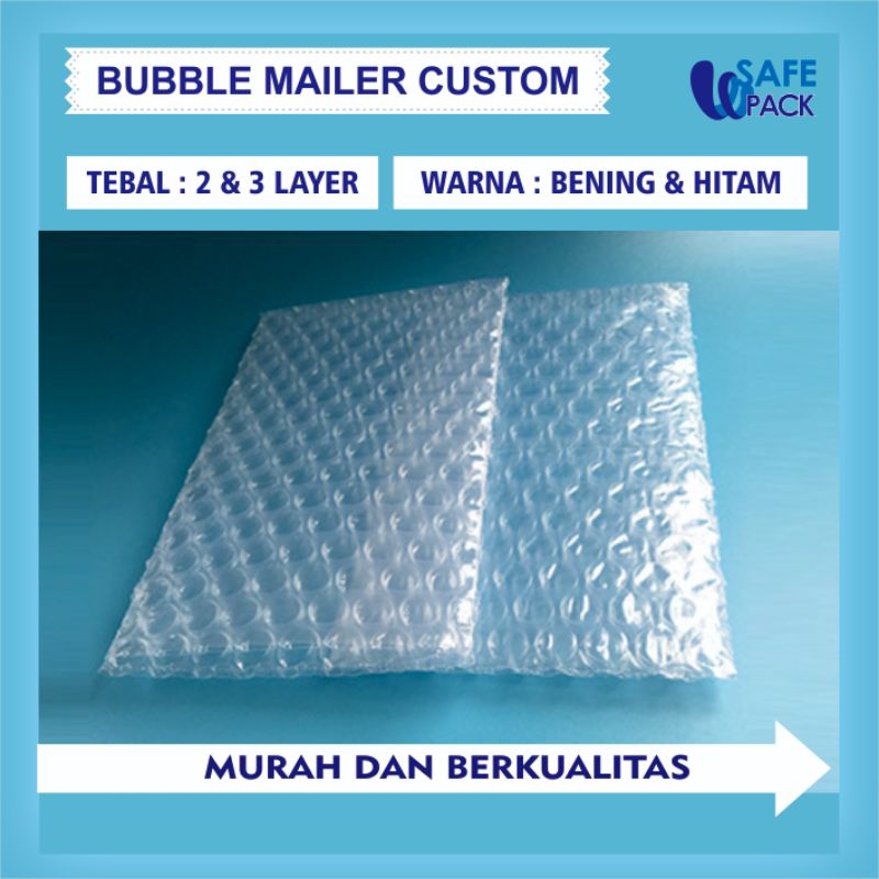 

amplop kemasan bubble mailer custom ukuran warna bening putih silver 2 lapis bubble dan 3 lapis bubble dengan warna 4 lapis bubble