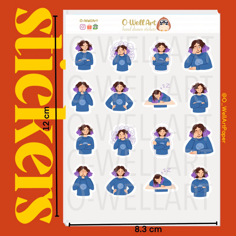 

TERMURAH Stiker Perasaan - Vinyl Water Proof Feeling Stickers (CAN-010)