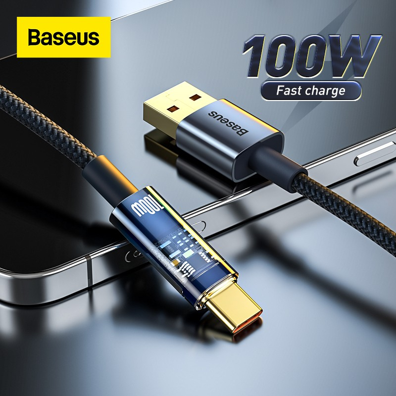 Baseus Explorer Series Auto Power-Off Cable USB to Type-C 100W 1m