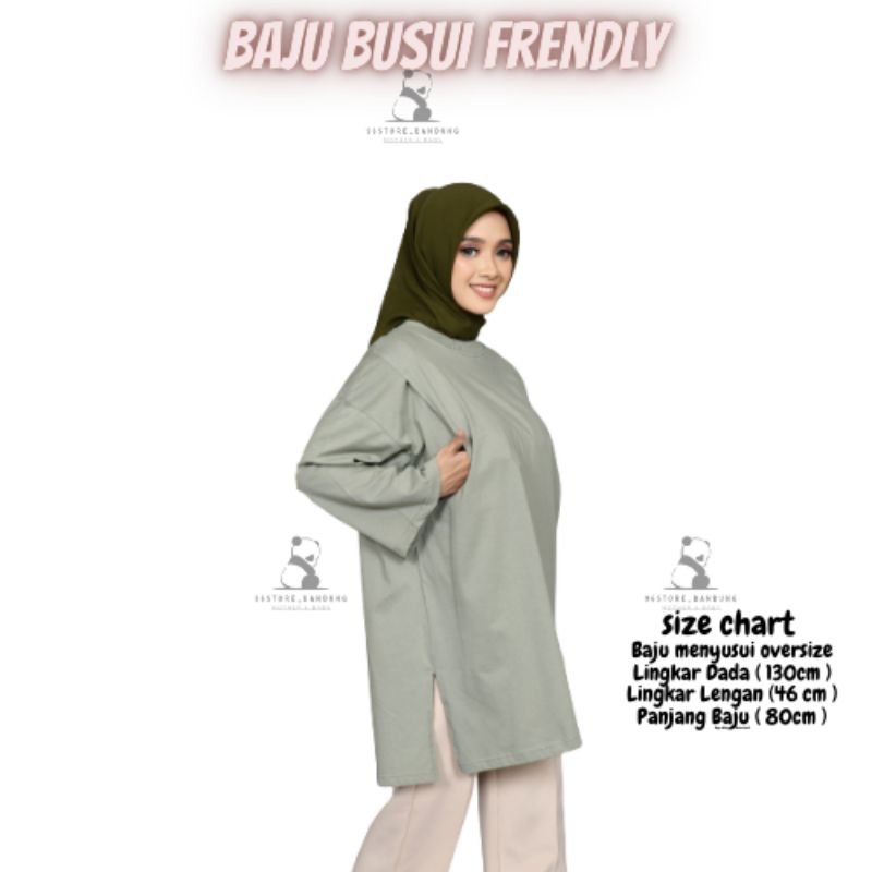 Baju Menyusui Bukaan Kanan Kiri Kaos Menyusui Oversize Bukaan Samping