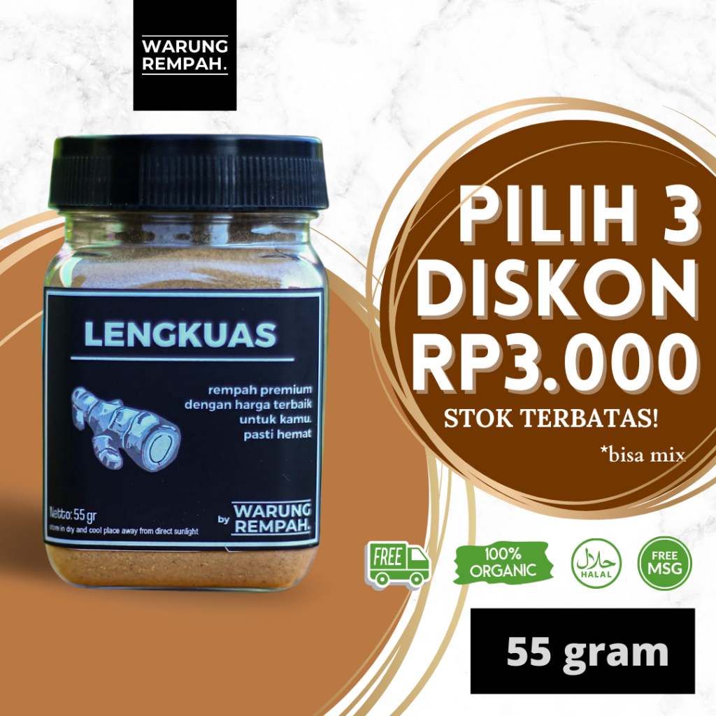 

Lengkuas Laos Bubuk Galangal Powder