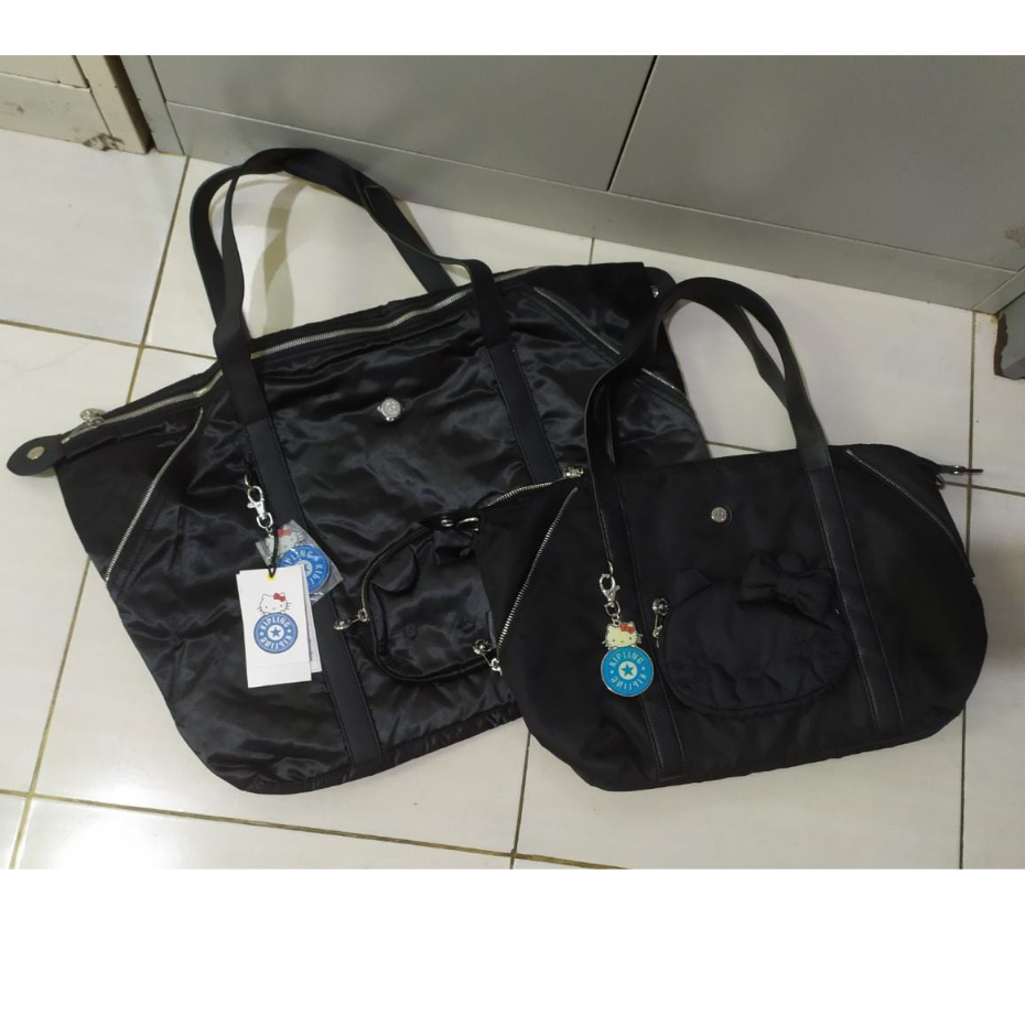 Tas Kipling Travel Bag Kipling Art Medium Tote Bag Hitam Detachable Shoulder Strap Original Medium A