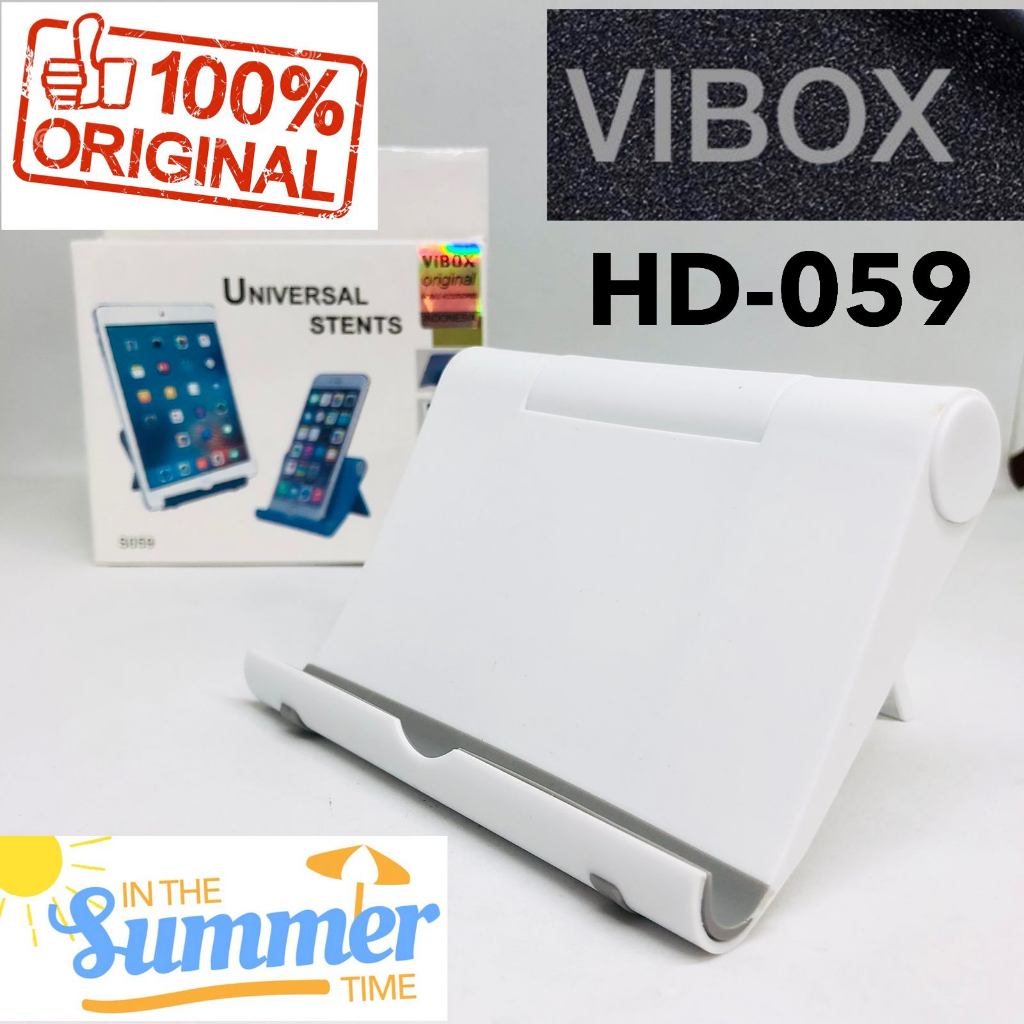 HOLDER HP STAND MEJA VIBOX HD 059 ORIGINAL UNIVERSAL  STENDING DUDUKAN HANDPHONE PROMO SEN