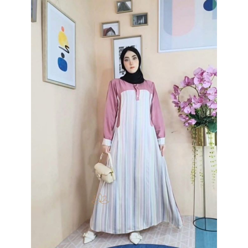 DELIA DRESS | GAMIS POLO LINEN MIX RAYON