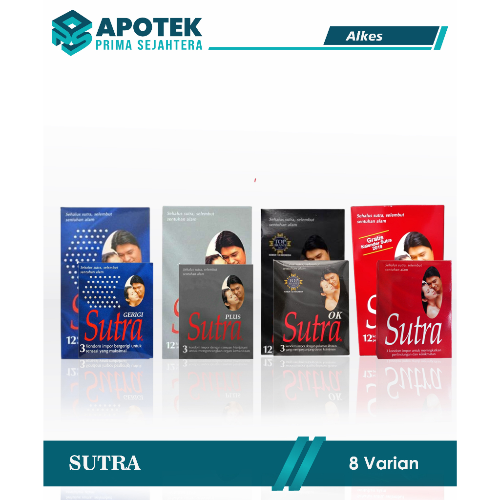 SUTRA KONDOM / KONDOM SUTRA / SUTRA MERAH / SUTRA OK (HITAM) / SUTRA GERIGI / SUTRA PLUS (ABU-ABU) /