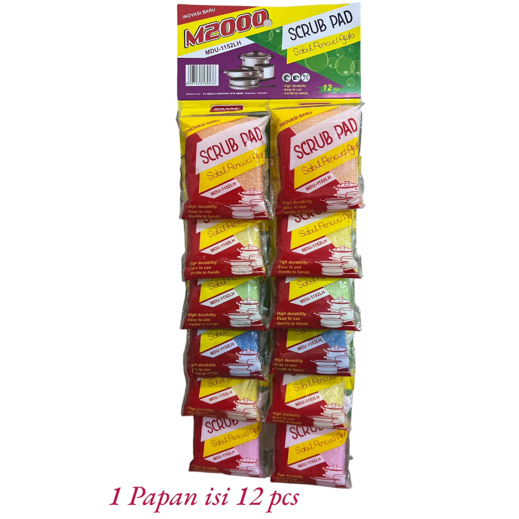 Sabut Pencuci Piring Ajaib / Scrub Pad / Spon Cuci Piring isi 6pcs