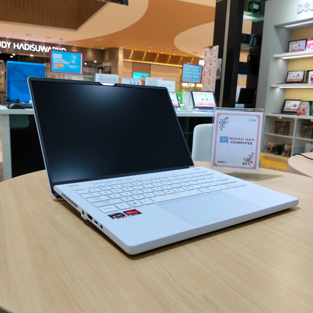 Laptop Gaming ASUS ROG G14 GA402RJ AMD RYZEN 9 6900HS 16GB DDR5 1TB SSD RX6700S 8GB DDR6 14WQXGA IPS 120HZ RGB ANIME WIN11HOME WHITE ORIGINAL