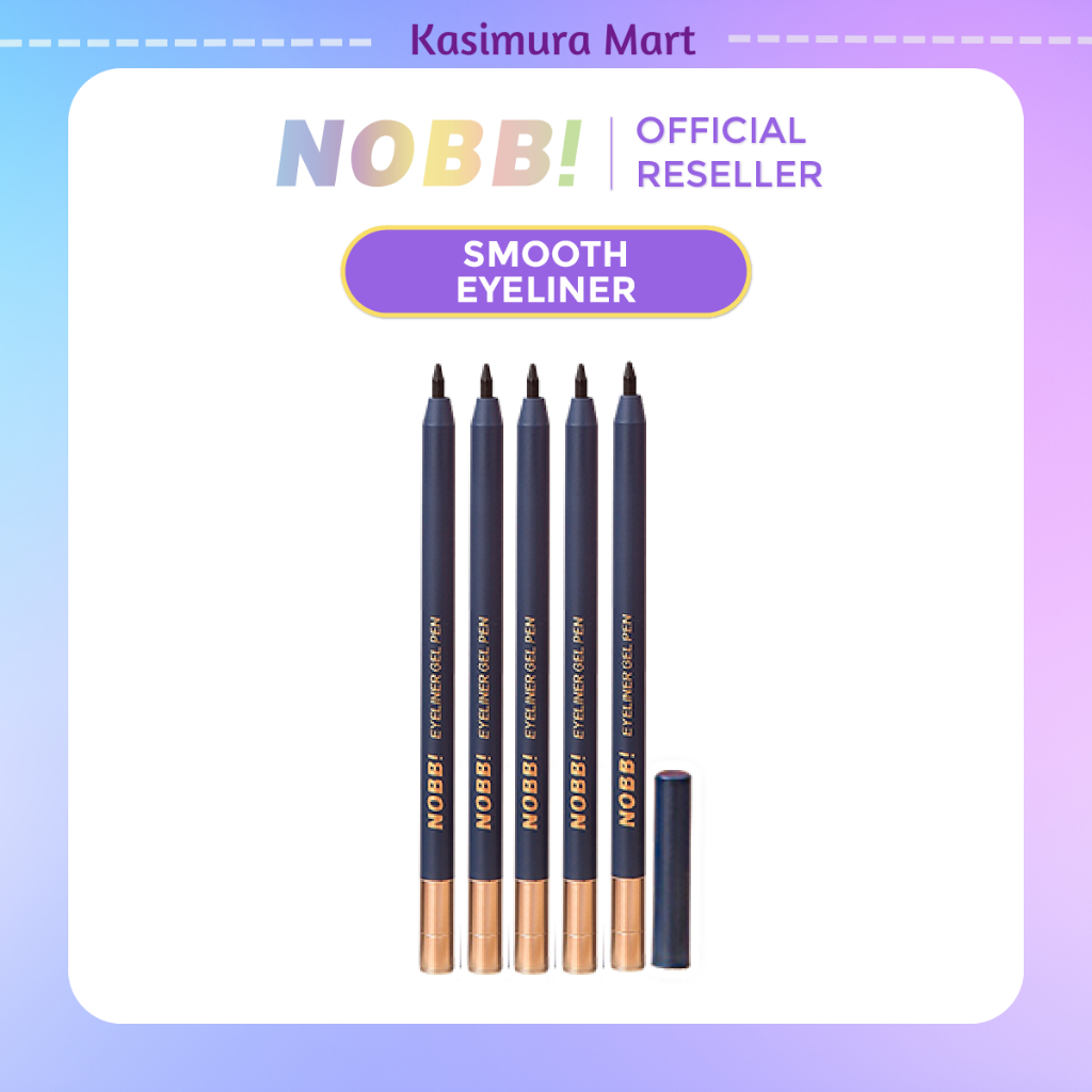 Smooth Eyeliner Gel pencil Anti Air Tahan Lama No Fading Eyeliner Pen - kasimura