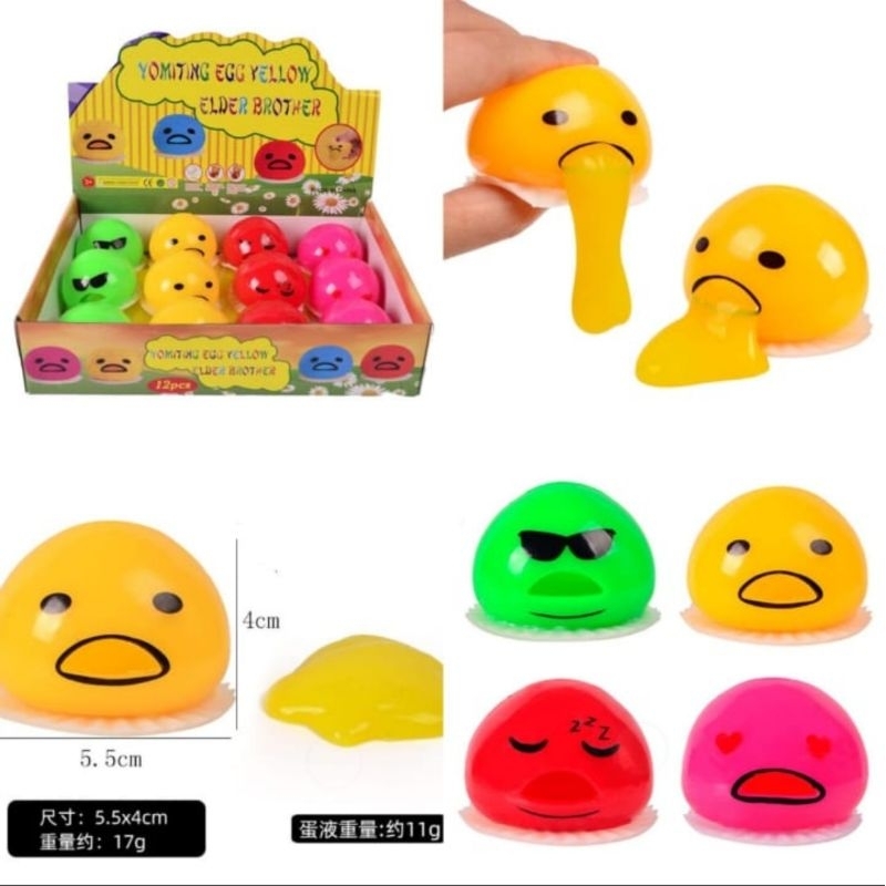 1pc slime muntah gudetama