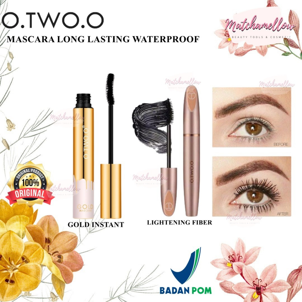 ❄️MATCHA❄️O.TWO.O MASCARA LONG LASTING WATERPROOF -LIGHTENING FIBER MASKARA BPOM