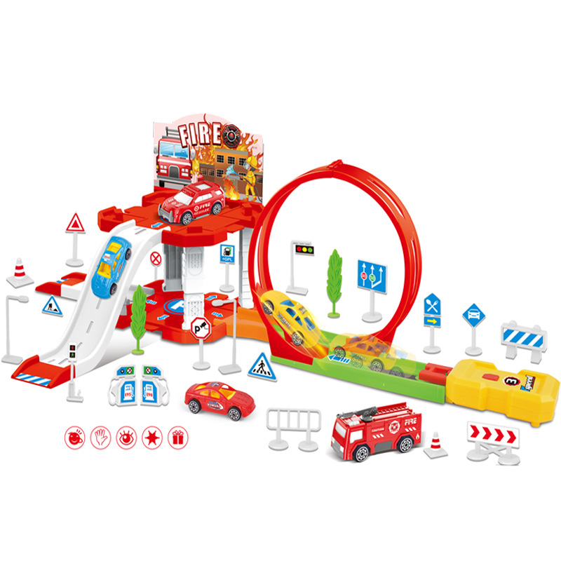 MaianTruck Parking Lot Playset Anak / Mainan Mobil-Mobilan Playset Anak