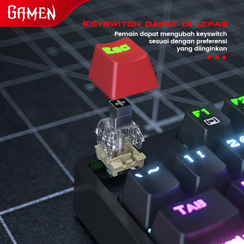 Gamen Titan Fullsize RGB Mechanical Gaming Keyboard