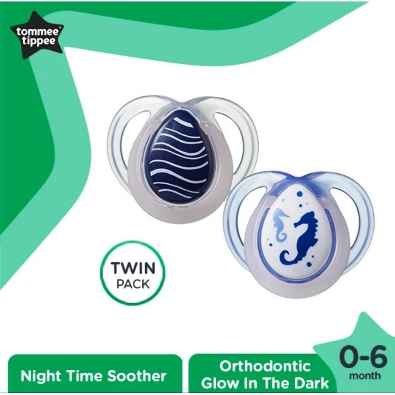 Tommee Tippee Orthodontic Air Style Soother 0-6 Bulan Isi 2 Pcs - Empeng Dot Bayi