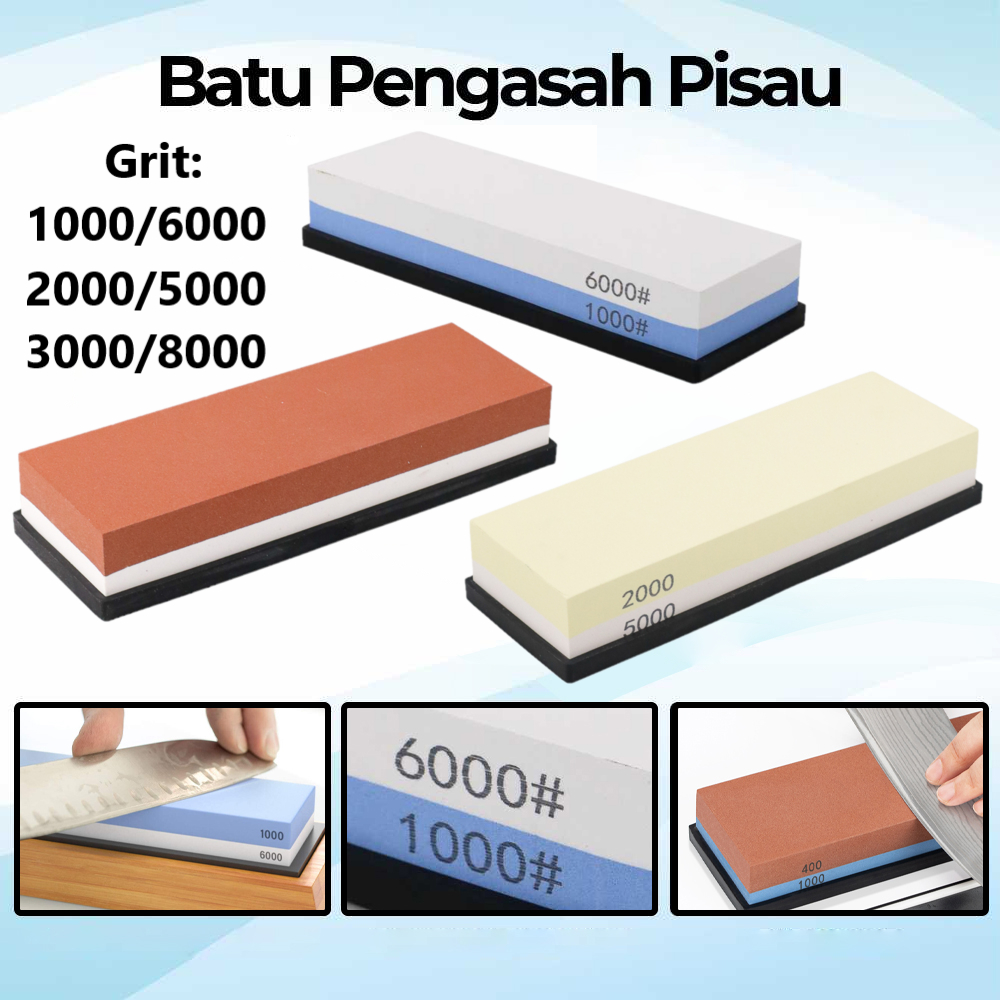 Glitzy Batu Pengasah Pisau Whetstone Knife Sharpener - Wkss-01