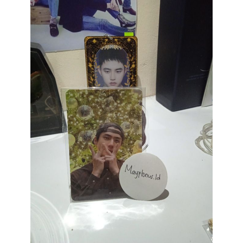 wts pc photocard Sehun pink Christmas pohon natal Exo smcu SMtown