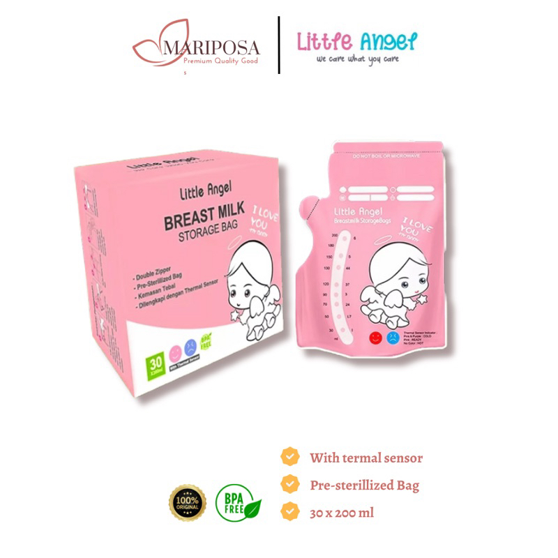 Little Angel Breast Milk - Kantong ASI 200 ml - Storage Bag Sensor thermal ASIP